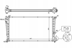 Nissens NIS63508/RS2 Радіатор охолодження двигуна nissens 1331eq 133023 133030 133