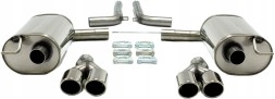 TA-Technix 02AU037-8D-1 Спортивна вихлопна система CATBACK 2х80мм TA TECHNIX AUDI A6 C6 (4F2)