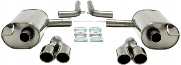 TA-Technix 02AU037-8D-1 Спортивна вихлопна система CATBACK 2х80мм TA TECHNIX AUDI A6 C6 (4F2)