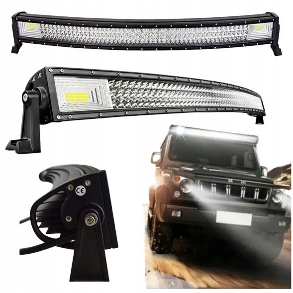 RGR lampa dalekosiężna Lampa robocza led 100cm belka led lampa dalekosiezna lampa led lampa led 12v 24v szperacz Робоча лампа RGR LED вигнута 105 Вт 12-24 В