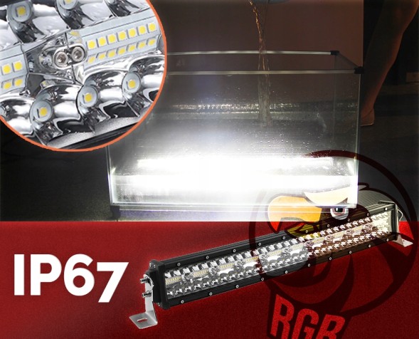 RGR lampa dalekosiężna Lampa robocza led 100cm belka led lampa dalekosiezna lampa led lampa led 12v 24v szperacz Робоча лампа RGR LED вигнута 105 Вт 12-24 В