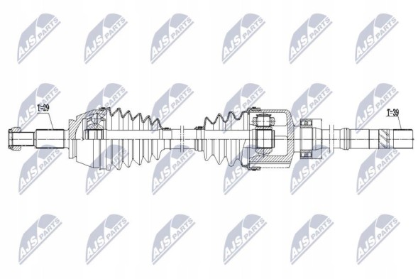 NTY NPW-RE-171 Nty npw-re-171 привідна піввісь