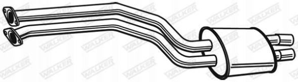 Walker 23306 Глушник передній вихлоп підходить до: bmw 5 (e39) 2.2/2.5/3.0 09.
