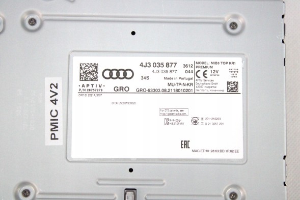 Audi OE 4J3035877 N8-23 ORG НАВІГАЦІЙНА СИСТЕМА МУЛЬТИМЕДІА AUDI MIB3 TOP KR1