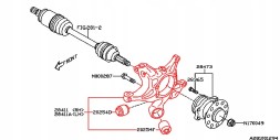 Subaru OE 28411SG031 SUBARU FORESTER 12-18 Кулак ЗАДНИЙ НОВИЙ ОРИГ