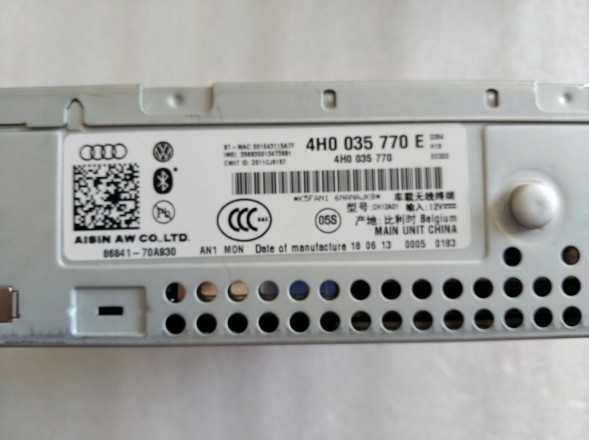 Audi OE 4H0035770E БЛОК ЗЧИТУВАННЯ MMI 3G+ AUDI A8 D4 4H