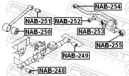 NAB 253 FEBEST Сайлентблок