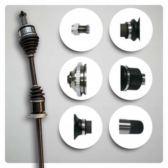 BRV B1762 Піввісь права volvo s60 iii (224) 2.0 т4 т5 fwd автомат новий