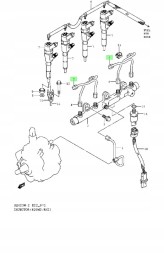 Suzuki OE 15833-67G02 SUZUKI GRAND VITARA 05-14 - ТРОС ВИСОТА ТИСК ЦИЛЛ 2 І 4 2.0