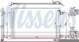 Nissens 941050 Конденсатор радіатора кондиціонування повітря 941050 nissens