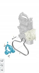 Volkswagen OE Оригінальний натягувач ременя навісного обладнання для VW/Audi/Skoda/SEAT OE 05E903305G