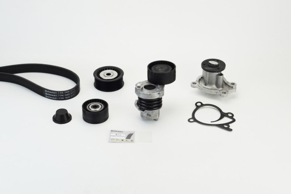 Contitech Комплект клинового багаторівневого ременя + насос - CONTITECH 7PK1605WP1