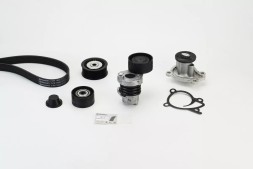 Contitech Комплект клинового багаторівневого ременя + насос - CONTITECH 7PK1605WP1