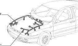 Fiat OE Джгут проводів передній Fiat Bravo 95-98 OE 46516158