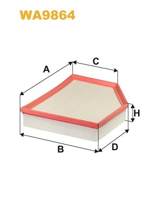 WA9864 WIX FILTERS Фільтр повітряний