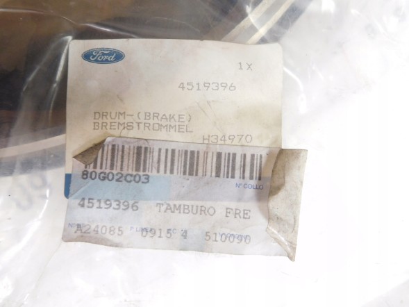 Ford OE ГАЛЬМІВНИЙ БАРАБАН FORD TRANSIT 03-06 FWD OE 4519396