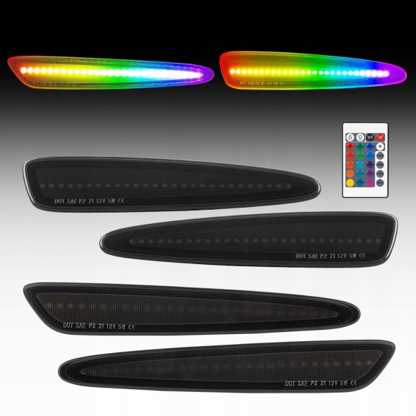 Китай JGD-CORVC6-FRSMRGB Світлодіодні контурні фари – Фронт і Задня частина – RGB + Пульт CORVETTE 2005-2013 C6