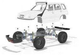 Китай Suzuki Grand Vitara 1 Body Lift 50mm Body Lift 50mm Suzuki Grand Vitara GV 1 Підйомник кузова 50 мм Підйомник кузова 2 дюйма / Магазин підйомників
