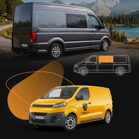CHROMEMASTER CH-GL-0142-Q81 Переднє ліве розкривне бокове скло для CITROEN E-JUMPY I 2020- (L2 / L3)