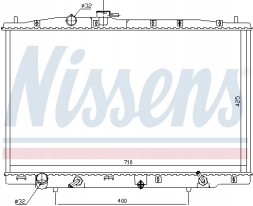 Nissens 681393 Радіатор, система охолодження двигуна nissens 681393