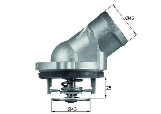 TI 45 87D MAHLE ORIGINAL Термостат