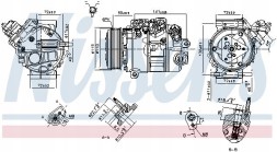 Nissens 890795 Компресор кондиціонера nissens 890795
