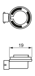 1987302089 BOSCH Автолампа 12V 19W H16 PURE LIGHT