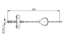 1987477990 BOSCH ТРОС ГАЛЬМIВНИЙ