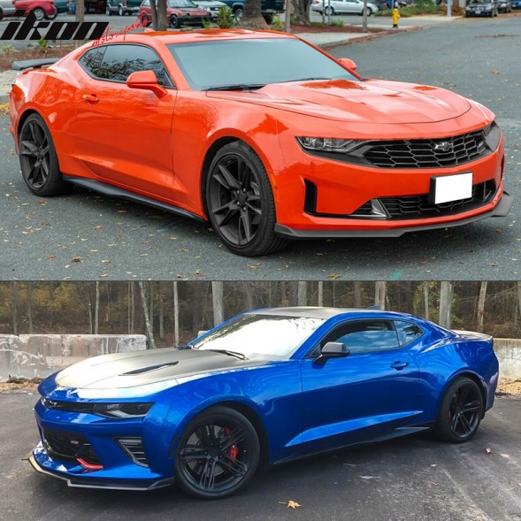 Ikon Motorsports JGD-CM19-CS Спойлер Накладка Бампера 1LE Стиль - Чорний Мат CHEVROLET CAMARO 2016-2023