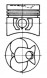 Kolbenschmidt 93444600 93444600 Kolbenschmidt поршень db om616-617 90,90 std #