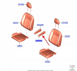 Ford OE ПІДЛОКІТНИК FORD CUSTOM 12- TRANSIT 2014- OE 2219539 _ BK21-644A22-ED35B8