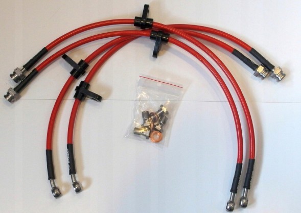 Pizza Brakes Przewody hamulcowe w oplocie Toyota Celica ST202 Гальмівні дроти в обплетенні Toyota Celica ST202