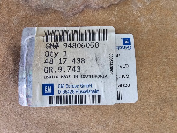 Opel OE OPEL ANTARA 2.0 CDTI LICZNIK ZEGARY 94806058 ОПЕЛЬ АНТАРА 2.0 CDTI ЛІЧИЛЬНИК ГОДИННИКИ 94806058