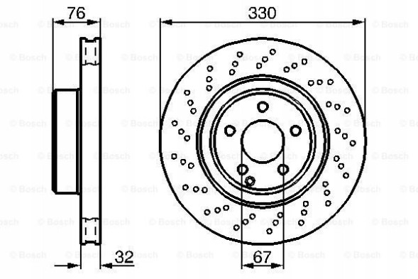 Bosch 0 986 478 470 Гальмівний диск mercedes cl bosch