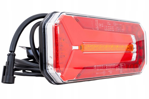 WAŚ W150DD 1123 DD L/P O12 Світлодіодна задня лампа 6 функцій для причепа напівпричепа лафета динамічний напрямок