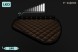 F-CORE FT43 BROWN Полиця для приладової панелі TIR IVECO STRALIS S-WAY 03.19-12.23 Центральна