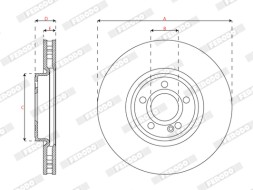 DDF3109C 1 FERODO Гальмівний диск РОЗПРОДАЖ