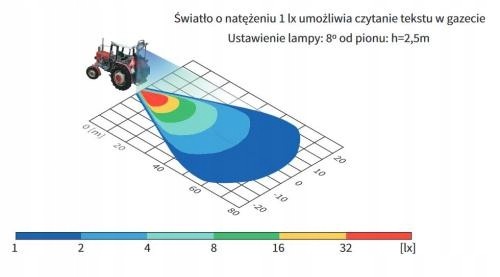 CRV1B.52301.01 WESEM робоча LED лампа 12-24V 4000 лм 40W з кабелем