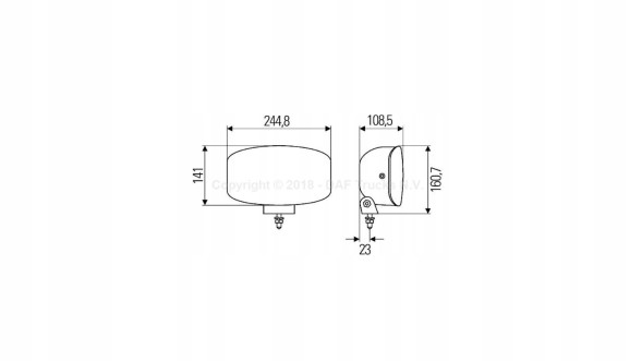 Hella 1FE 008 773-041 Дальній прожектор hella 1fe 008 773-041