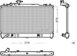Denso DRM44029 Охолоджувач води drm44029 denso mazda 6 і