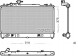 Denso DRM44029 Охолоджувач води drm44029 denso mazda 6 і