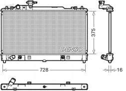 Denso DRM44029 Охолоджувач води drm44029 denso mazda 6 і