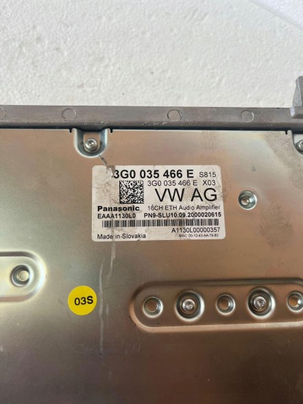 Volkswagen OE 3G0035466E Harman Kardon Підсилювач звуку Harman Arteon Tiguan 3G0035466E