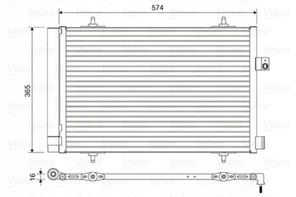 Valeo 814420 Конденсатор кондиціонера valeo 814420