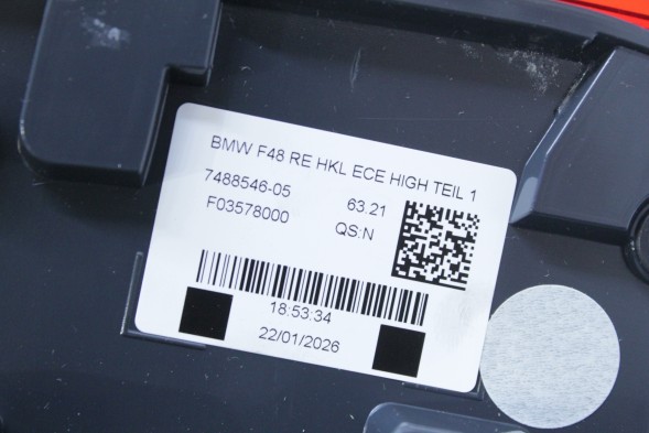 BMW OE 7488546 63217488546 #D23 НОВА ОРИГІНАЛЬНА ЗАДНЯ ЛІХТАР ПРАВА ЄВРОПА BMW F48 X1 7488546