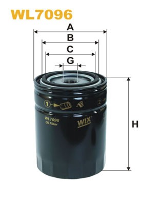 WL7096 WIX FILTERS Фільтр оливи