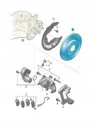 Volkswagen OE 7TG615601B Гальмівний диск ASO VW