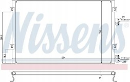 Nissens 940289 Конденсатор радіатора кондиціонування повітря 940289 nissens