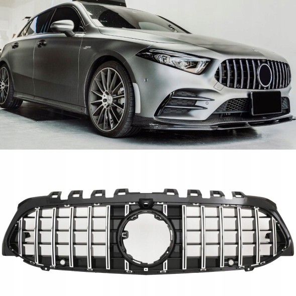 Automaniac A177036 АТРАПА ГРИЛЬ MERCEDES W177 V177 A-КЛАС PANAMERICANA AMG GT ХРОМ КАМЕРА