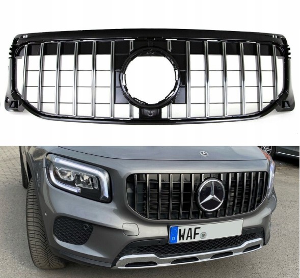 PELOPTICAR A247047 Гриль-атрапа Mercedes GLB X247 18-23 стандарт Panamericana хром